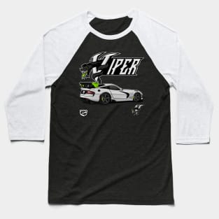 DODGE VIPER SRT 10 (WHITE) Baseball T-Shirt